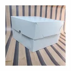 Caixa para bolo com tampa acoplada - 25x25x20cm; Kit 10 Unid - Embalagem para transporte de Bolo; Confeitaria - CX0017