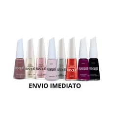 Kit 6 Esmaltes Risque Diversas Cores - MÃOS E PÉS- ENVIO IMEDIATO