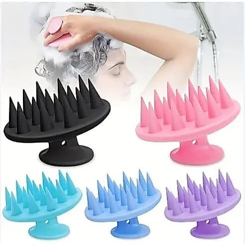 Escova Massageadora Couro Cabeludo Anti Caspa Anti Queda