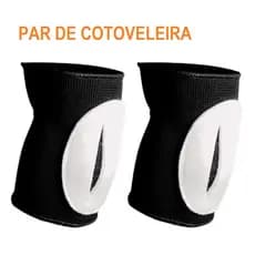 Cotoveleira Elástica Com Feltro - Equipamento esportivo, cotoveleira futsal, volei, cotoveleira de goleiro, dança