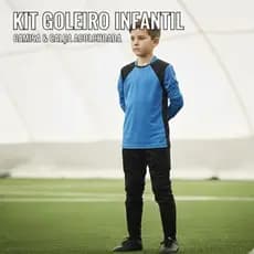 Kit para Goleiro Futebol Infantil Calça e Camisa Acolchoados, Goleiro Futsal - Infantil Unissex