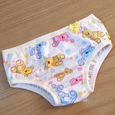 kits 10 E 5 Calcinhas Infantil Menina  Estampada Sortidas Com Lacinhos Com Forro