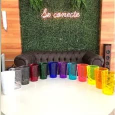 4 Copos Caldereta Copo Twister 700ml Acrílico RESISTENTE
