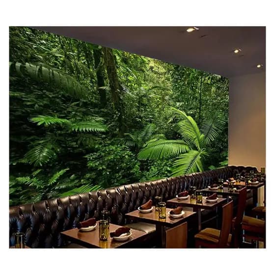 Papel de parede Adesivo Floresta Árvore Natureza Selva Mata Paisagem m² várias medidasXNA 049