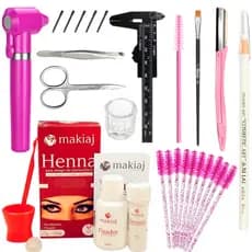 Kit profissional designer de sobrancelhas henna paquimetro e acessórios pronta entrega