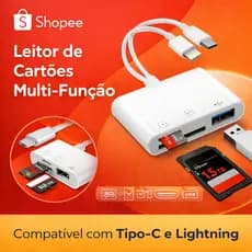 adaptador hub otg usb cartão de memoria e usb modelo v8 e tipo c