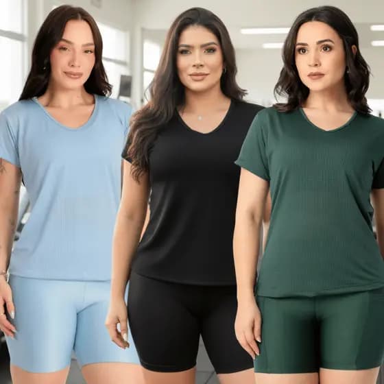 Camiseta Academia Dry Fit Feminina Treino Fitness Blusa Manga Curta Corrida Caminhada