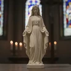 Nossa Senhora das Graças Estátua Braços Abertos Decoração Religiosa Presente Batizado Crisma Casamento