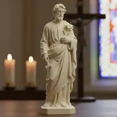Santo São José Estátua 3D Padroeiro dos Pais Decoração Religiosa Presente Dia dos Pais Casamento Batizado
