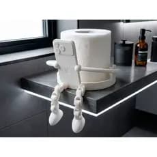 Porta Papel Higiênico Moderno com Suporte Celular | Organizador Banheiro