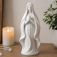 Nossa Senhora de Guadalupe Estátua Mãos Postas Decoração Religiosa Presente Batizado Crisma Casamento