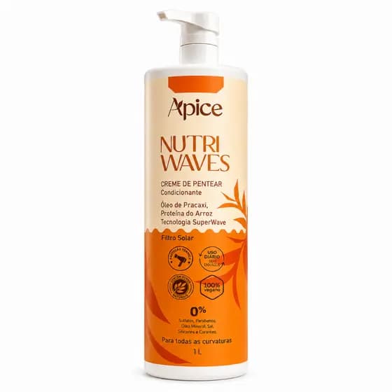 Creme de Pentear 1L Nutri Waves Cachos Hidratados e Definidos