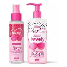 Kit Body Splash e Hidratante Pitaya Rosa Mosqueta Face Beautiful Hidratação e Perfume