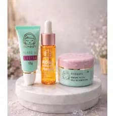 Kit Renovadores Kokeshi Creme Pele Porcelana + Olhos de Gueixa + Óleo de Rosa Mosqueta
