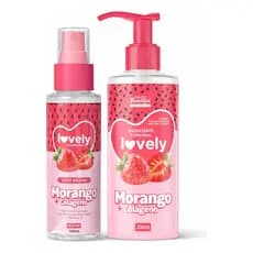 Body Splash E Hidratante Morango + Colágeno Facebeautiful