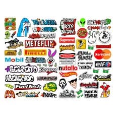 Kit 200 Adesivos para Capacete Moto Bike e Carro - Figurinhas Grau 244 Aranha Frases - Aprova d’Água