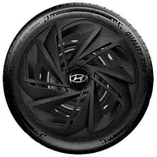 Jogo 4 Calotas Aro 14 Preta/ Fosca Hb20 Hatch Sedan