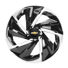 1 Calota Esportiva Nitro Aro 13 Black Silver Gm Corsa Celta Prisma Agile