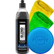 Blend Black Cleaner Limpadora Cera de Carnaúba 500ml Automotiva 2 Toalha Pano Aplicador