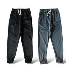 Kit 2 Calça Jogger Infantil Juvenil Escola Inverno Chimpa Flanelado Preta e Cinza