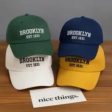 Boné Brooklyn Beisebol Retrô Bordado Premiun Unissex Algodão Regulagem Macio Estiloso e Confortável
