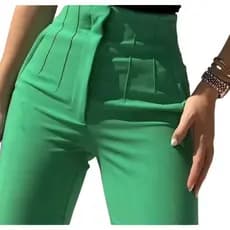 Calça Alfaiataria Feminina Clássica com Zíper Frontal