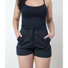 Short de Alfaiataria Em Neoprene Feminino