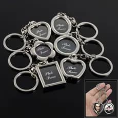 Atacado Faça Você Mesmo Inserir Foto Moldura Porta-Fotos Liga Chaveiro Em Forma De Coração Lembrança