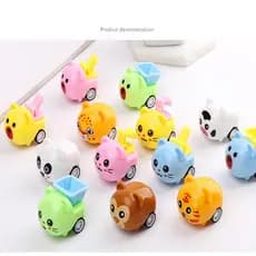 Mini Animal De Estimação Inercial Puxar Para Trás Carros De Corrida Brinquedo Engenharia Crianças Bebê Menino Menina Pre