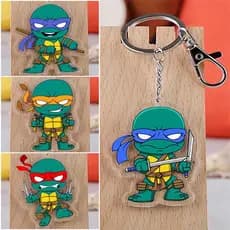 Anime Acrílico Chaveiro Para Adolescentes Mutantes Tartarugas Ninja Leo Don Mikey Raph Figuras Decoração Colecionáveis P