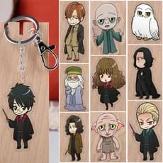Filme Anime Acrílico Chaveiro Para Harry Potter Figuras Decoração Colecionáveis Pingente Presente