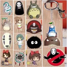 Anime Acrílico Chaveiro Para Spirited Away Figuras Decoração Colecionáveis Pingente Presente