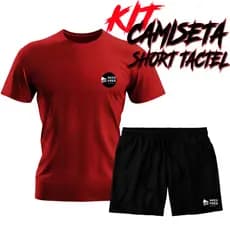 Kit Camiseta Dryfit e Shorts Tactel Masculino Bermuda de Academia Treino Corrida Para Esportes Praia