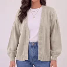 CASACO CARDIGAN INVERNO TENDÊNCIA