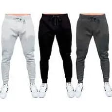 kit 3 calça moletom  pelúcida amarração masculina estilo jogger academia caminhada e casual confortável para o dia a dia