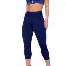 kit 3 calça legging corsário cintura alta feminina academia fitness lisa