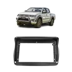 MOLDURA 9" POLEGADAS MITSUBISHI L200 TRITON 2007/17 PRETO FOSCO