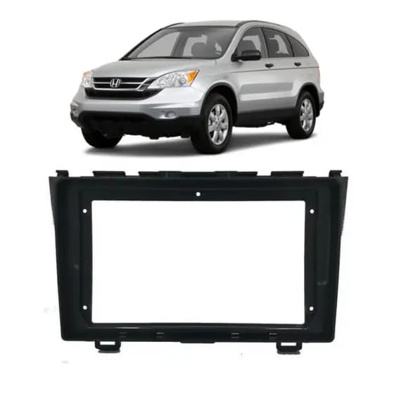 MOLDURA 9 POLEGADAS HONDA CRV 2005 A 2011 PRETO FOSCO