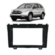 MOLDURA 9 POLEGADAS HONDA CRV 2005 A 2011 PRETO FOSCO