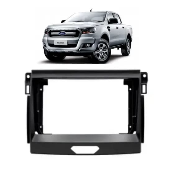 MOLDURA 9" FORD RANGER XLS 2016 A 2019 PRETA FOSCA