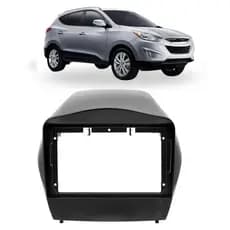 MOLDURA 9 POLEGADAS HYUNDAI IX35 2010 A 2019 PRETO FOSCO