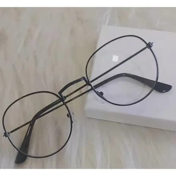 Oculos redondos unissex simples e modernos com armação de metal para fqualquer ocasiao  masculino e feminino