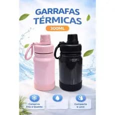 Garrafa Térmica Inox com Alça – 350ml | Ideal Academia, Esporte e Uso Diário