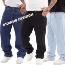 Jeans Balão Boca Larga Estilosa Moda Masculina Dazzling  Estilo Mandrake