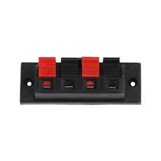 Borne Retangular 3x7Cm C/ 10 Pçs 2 Vias Tblack