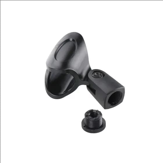 Suporte para Microfone Tblack Ajustável 180° Resistente com Rosca para Tripé 5 Peças Preto