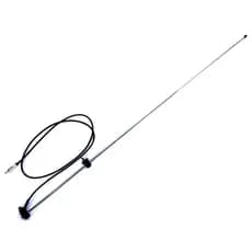 Antena Cromada Lateral Telescópica Com Cabo Kombi