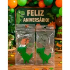 KIT 20  UNIDADE CHAVEIRO DINO LEMBRANCINHA FESTA INFANTIL