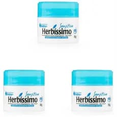 2  uni Desodorante Creme Antitranspirante Herbíssimo Sensitive 55G