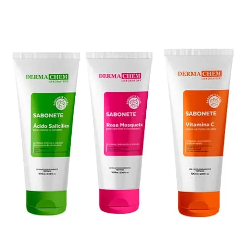Sabonetes Oleosidade, Rosa Mosqueta, Vitamina C Dermachem